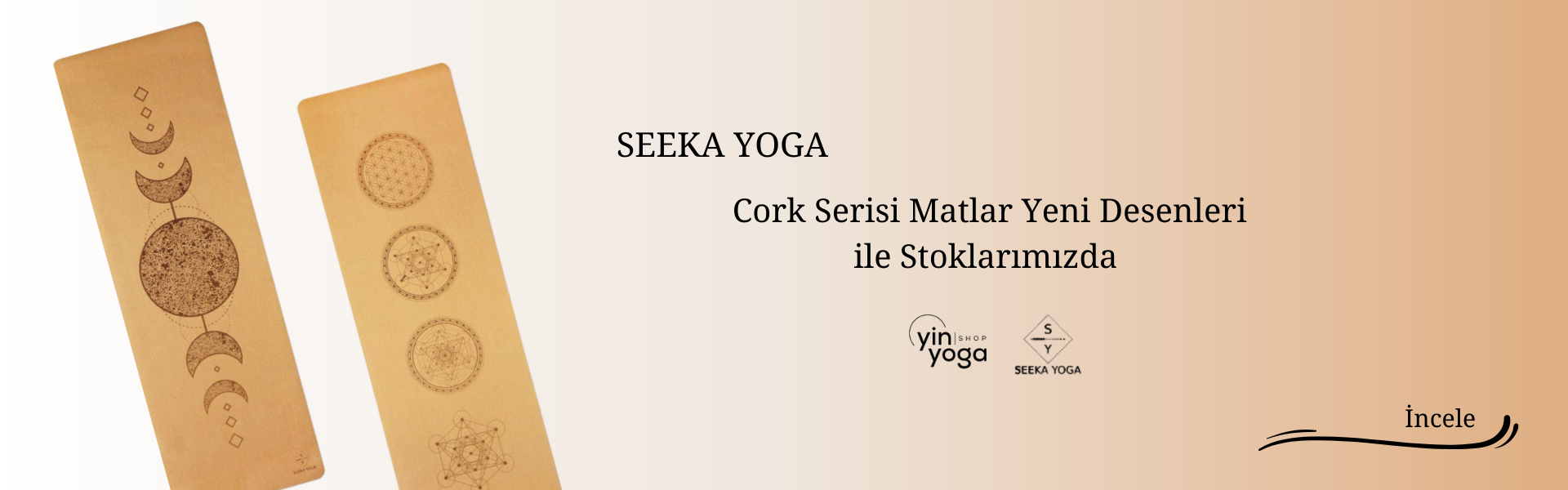 Seeka Yoga Cork Serisi Matlar