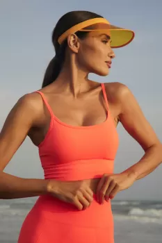 Gela Ayar Askılı Sport Bra Neon Mercan