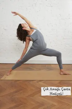 Yoga Tulumu - Organik Supima Koton Homey Gri