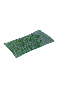 Doğal Lavantalı Göz Yastığı - Çiçek Desenli Yeşil
