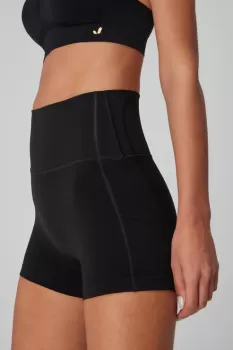 Jerf Aruba Toparlayıcı Mini Şort Siyah