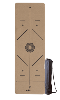 Nature Series 4 mm Mantar Doğal Kauçuk Kaydırmaz Yoga Matı