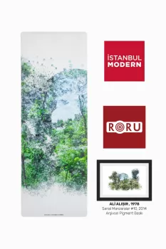 Istanbul Modern-Ali Alışır  Koleksiyonu, Moon Kauçuk Kaydırmaz Yoga Egzersiz Matı
