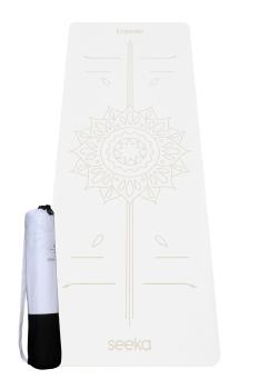 Seeka Yoga Pro Serisi Sun Yoga Mat-Beyaz
