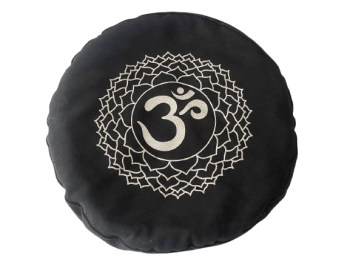 Buğday Kabuğu Dolgulu (Zafu) Meditasyon Minderi - Siyah