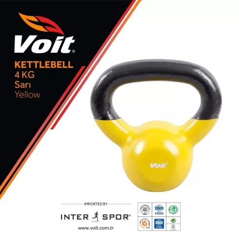 VINYL KETTLEBELL 4KG SARI