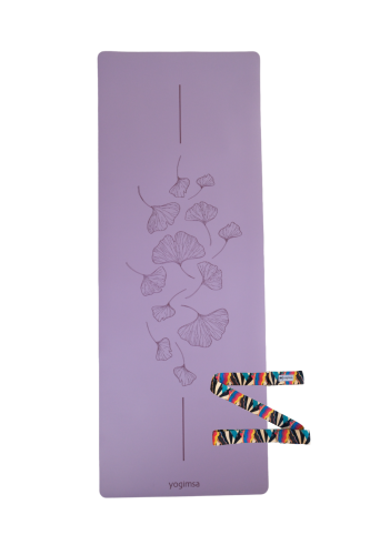 Ginkgo Series Mor -Anti-Slip Yoga ve Pilates Matı