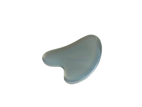 Gua Sha Doğal Beyaz Masaj Taşı- Yüz Cilt Masaj Taşı