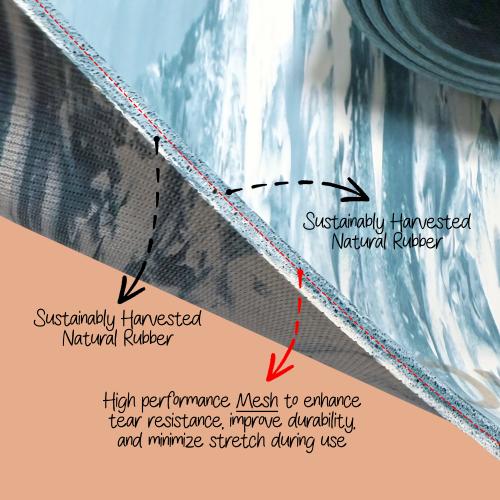 Seeka Marble Yoga Mat - Mavi