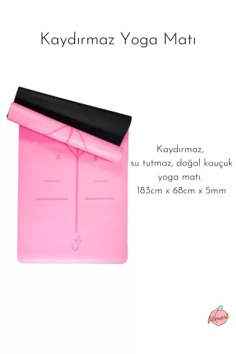 Fitmart PU Kaydırmaz Yoga Matı - Pembe