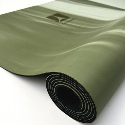 Kaydırmaz Doğal Kauçuk Yoga Pilates Matı Yeşil Desenli