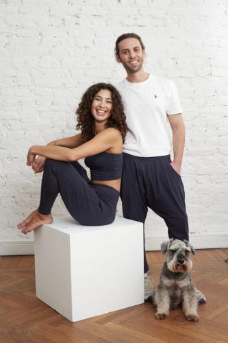 Yoga Pantolon-Organik Pamuk Unisex | Lacivert