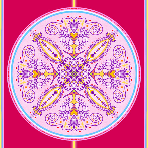 Mandala Series 4.1 mm Now-Here Doğal Kauçuk Kaydırmaz Yoga Matı