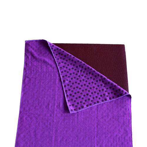 Klasik Kaymaz Baskılı Mat Havlusu - Mor