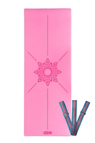 Sun Series Kaydırmaz 5mm Yoga Matı - Pembe