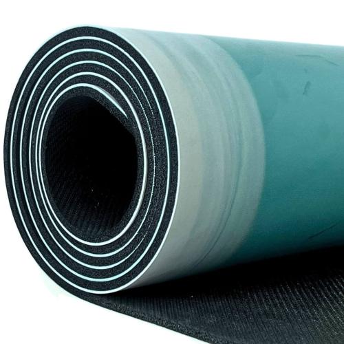 Kaydırmaz Doğal Kauçuk Yoga Pilates Mat Mavi Desenli