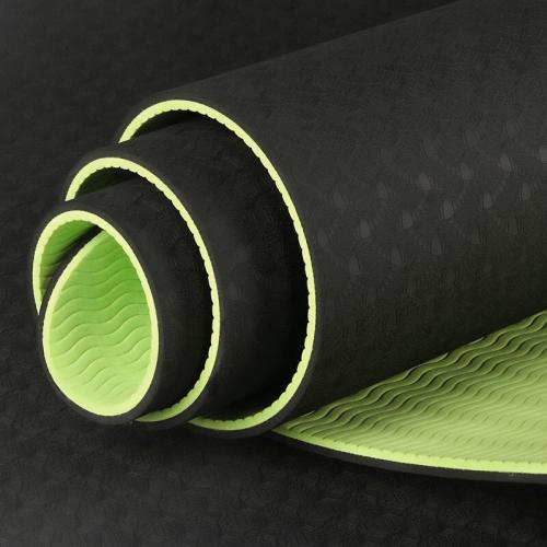 Seeka Yoga Stüdyo Serisi TPE Yoga Mat-Charcoal - Yeşil