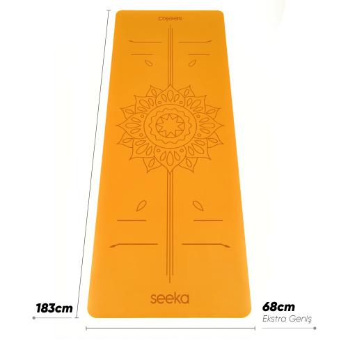 Seeka Yoga Pro Serisi Sun Yoga Mat-Turuncu