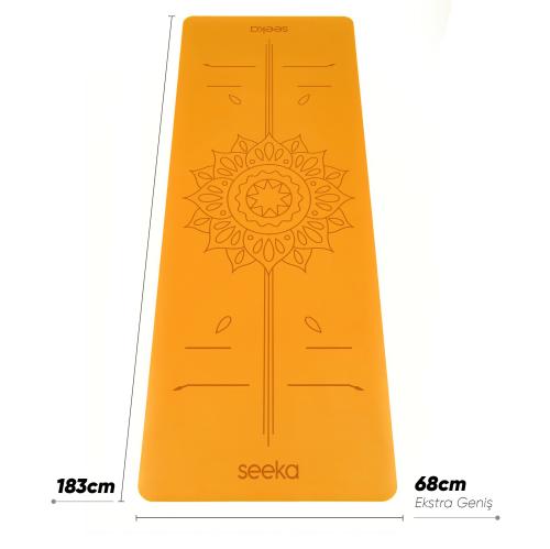 Seeka Yoga Pro Serisi Sun Yoga Mat-Turuncu
