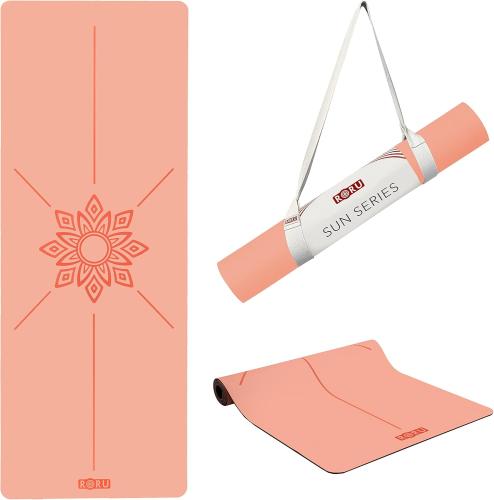 Sun Series Kaydırmaz 5mm Yoga Matı- Coral