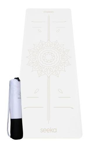 Seeka Yoga Pro Serisi Sun Yoga Mat-Beyaz